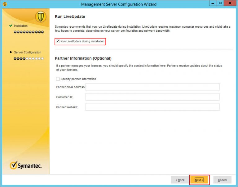 symantec symantec endpoint protection manager port number